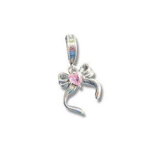 Coquette Bow S925 Sterling Silver Pandora Moments Compatible Charm